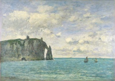 Die Klippen von Etretat, 1890 von Eugene Louis Boudin